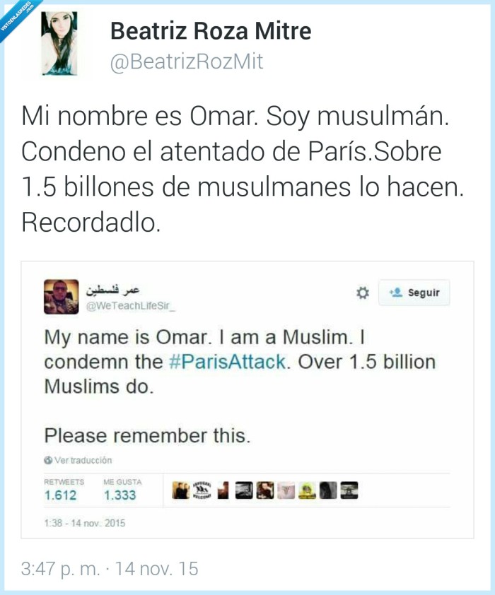 omar,musulman,paris,atentado,religión