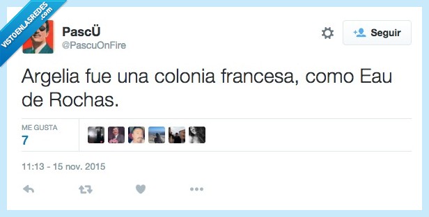 Argelia,colonia,francesa,Francia,Eau de Rochas