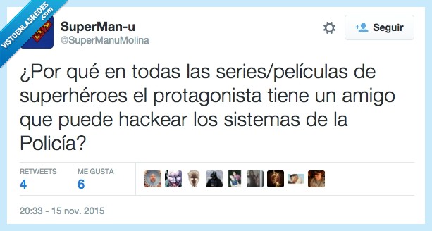 superhéroes,hackear,policía,redes,protagonista,amigos,series,películas