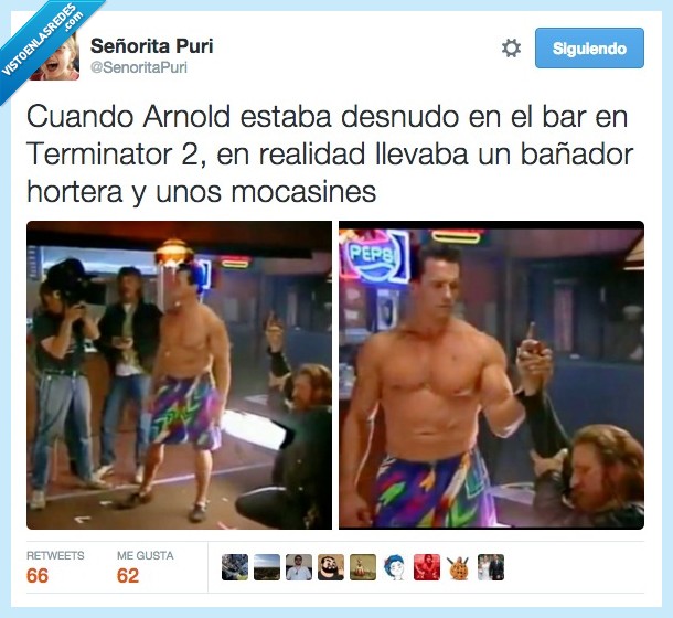 arnold,desnudo,bar,Terminator 2,Schwarzenegger,hortera,bañador,ropa,mocasines,zapatos