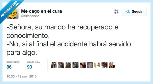 Accidente,marido,recuperar,conocimiento