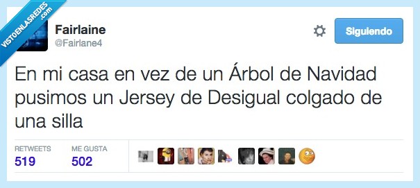 casa,árbol,navidad,jersey,Desigual,colgado,silla,igual,hortera
