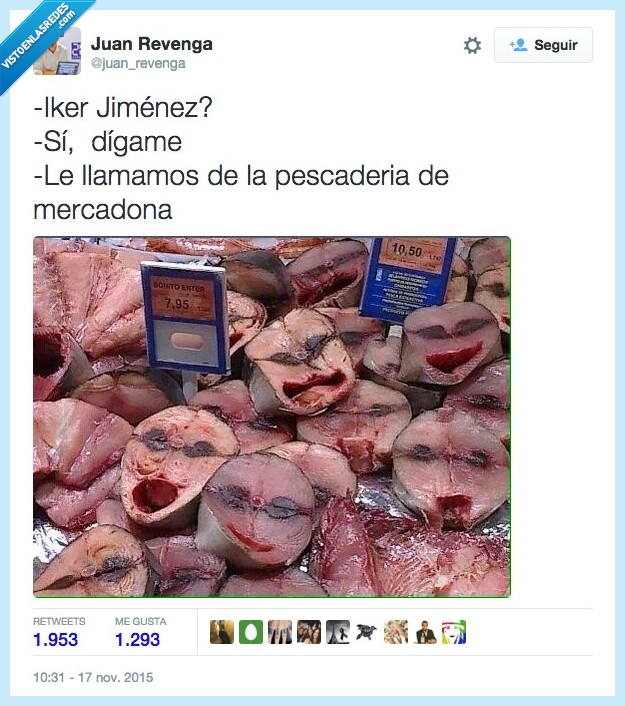 Iker Jiménez,misterio,digame,pescadería,mercadona,caras,pescado,miedo,fantasma