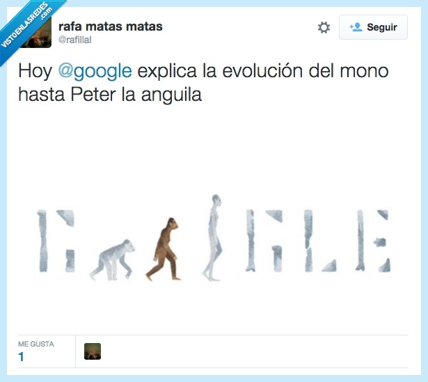 doodle,google,evolución,hombre,peter,anguila