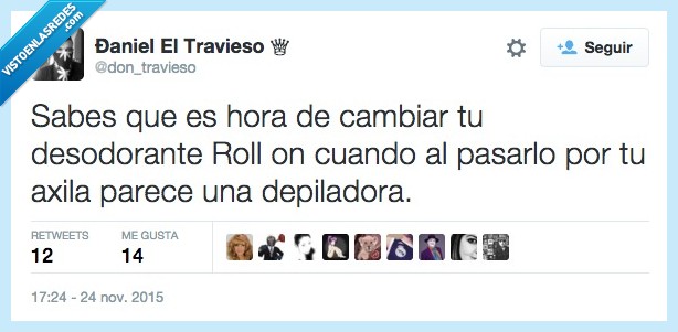 cambiar,desodorante,roll on,pasar,axila,cuchilla,seco,nuevo