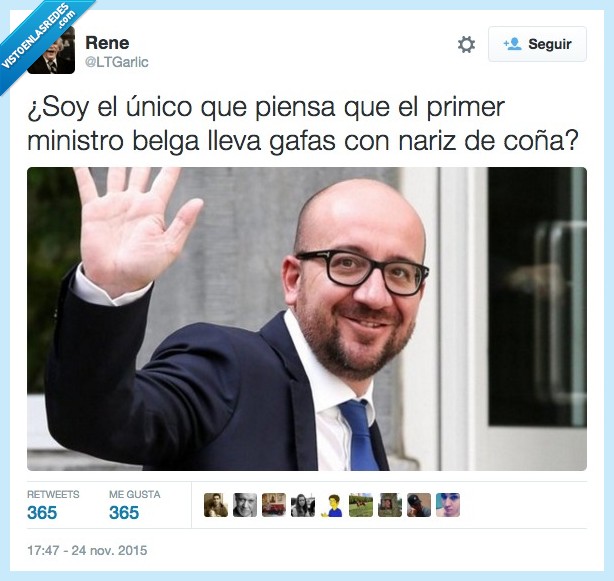 unico,piensa,pensar,ministro,belga,gafas,nariz,pegada,broma,disfraz