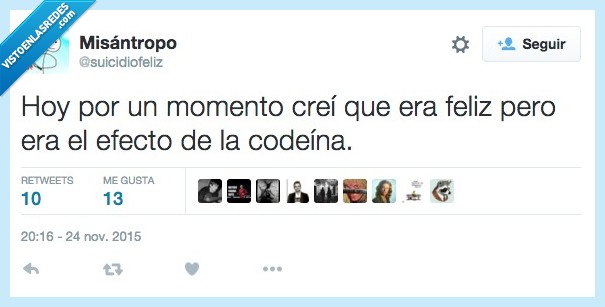 momento,crei,creer,feliz,efecto,codeina,resfriado