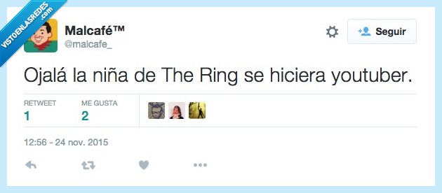 niña,the ring,Samara,Sadako,youtuber,ojalá