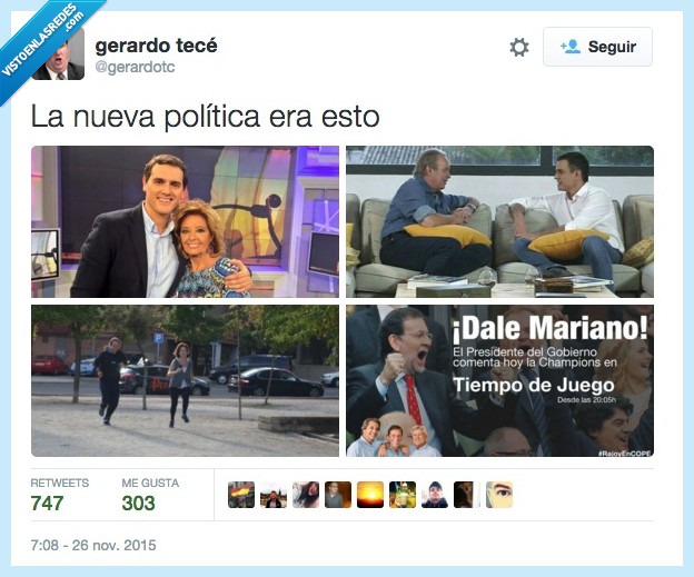 nueva,politica,Maria Teresa Campos,Albert Rivera,Mariano Rajoy,Bertín Osborne,Pedro Sanchez,caspa,correr,Pablo Iglesias