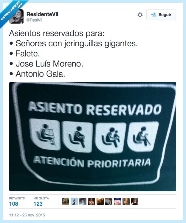 asiento,reservado,señor,jeringuilla,falete,Jose luis moreno,antonio gala