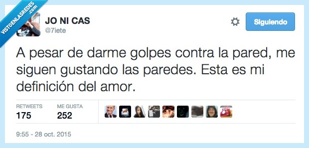 golpe,pared,doler,dar,gustar,paredes,definición,amor