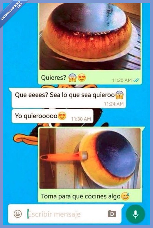 cocina,sarten,quemada,flan,parece,comer,plato