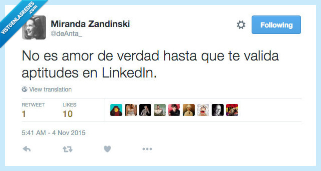 amor,verdad,linkedin,validar,aptitud