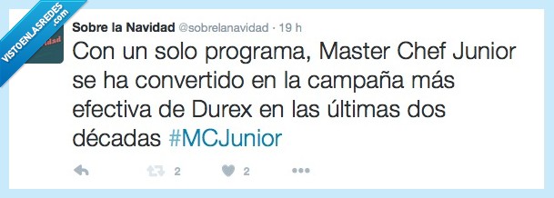 Master Chef,niños,durex,anticonceptivo,procrear