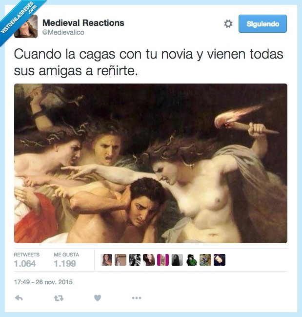 amigas,novia,reñir,novio,regañar,erinias,euménides