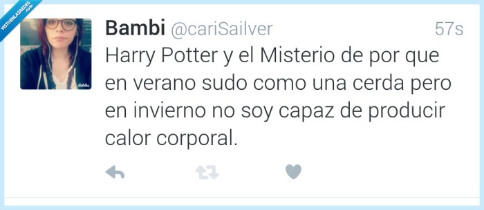 harry potter,misterio,calor,corporal,frio,temperatura,sudar,verano,invierno