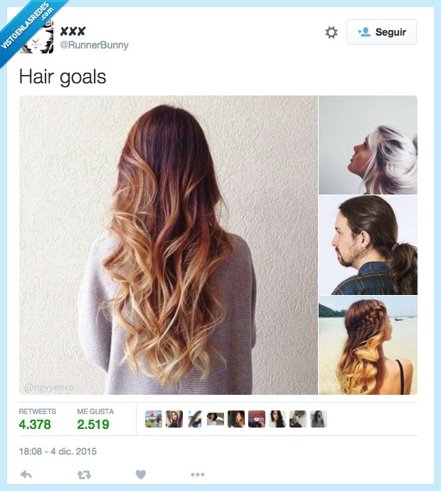 Hair Goals,pelo,peinado,coleta,Pablo Iglesias,tipico,pinterest