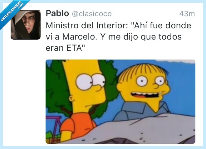 Ministro,Interior,Marcelo,todos,ETA,Ralph,Bart,Simpson