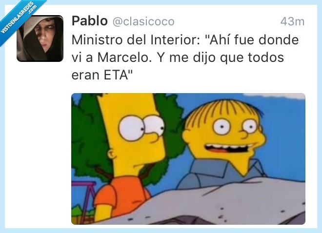 Ministro,Interior,Marcelo,todos,ETA,Ralph,Bart,Simpson