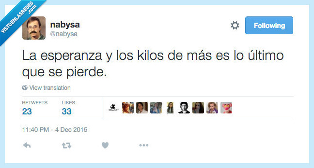 esperanza,kilos de más,último,perder,pierde