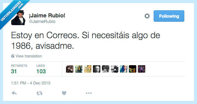 Correos,necesitar,necesitáis,1986,avisar,pasado