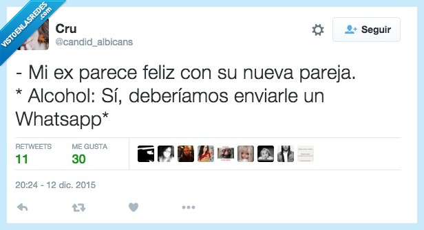 ex,pareja,parece,feliz,nuevo,nueva,novia,novio,alcohol,enviar,whatsapp,exnovio