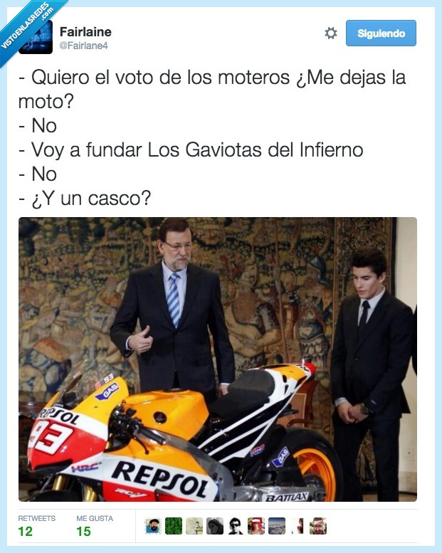 Rajoy,moteros,Marc Márquez,foto,casco,pp