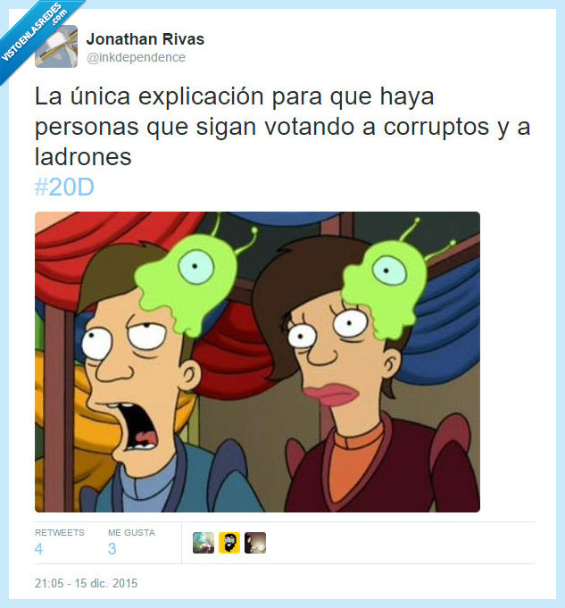 20D,elecciones,psoe,pp,corrupción,parasito,cerebral,futurama,cerebro