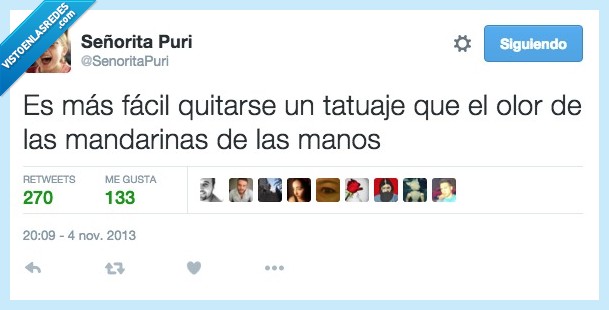 fácil,quitar,tatuaje,olor,mandarinas,manos