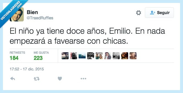 niño,hijo,ligar,emilio,empezar,12,doce,años,favear,chicas