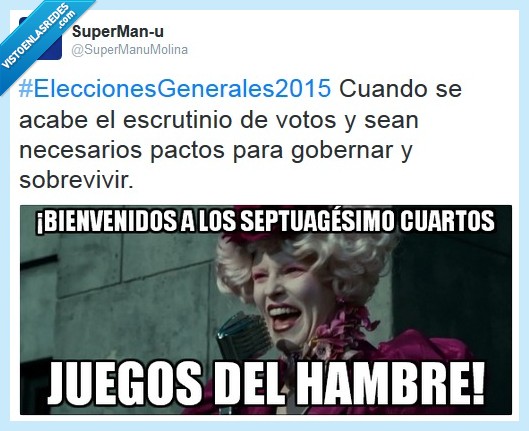 elecciones generales 2015,juegos del hambre,pactos,gobernar,escrutinio,votos