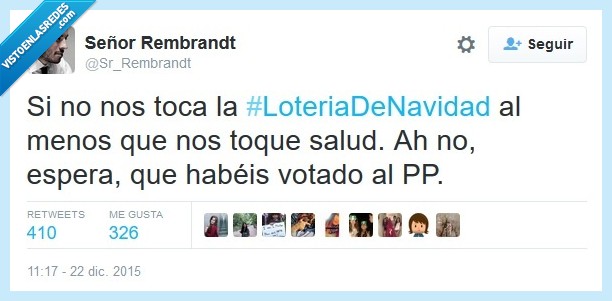 tocar,Lotería,Navidad,salud,votar,PP