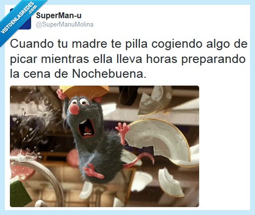 nochebuena,cena,madre,picar,cocinar,ratatouille