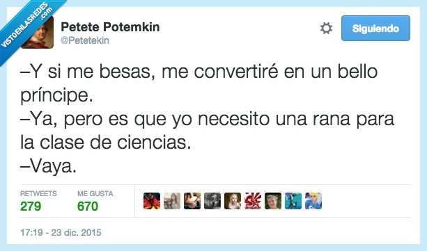 principe,rana,clase,ciencias,beso,cuento