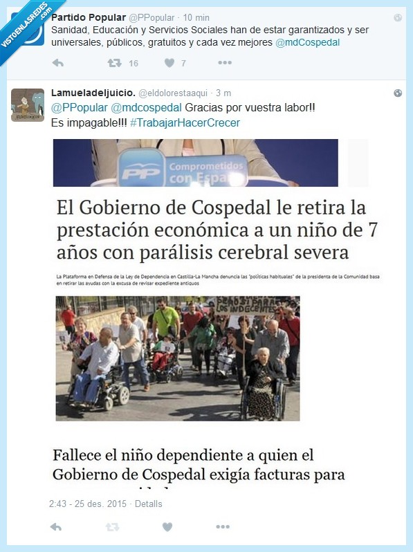 Zasca,Partido Popular,PP,No hay vergüenza,España,Cospedal