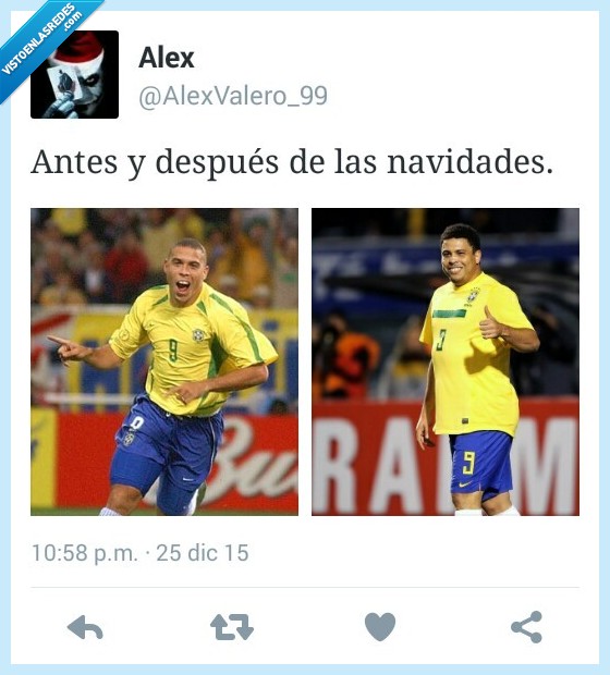 Ronaldo,antes,despues,navidades,gordo,flaco,delgado,tocinaco