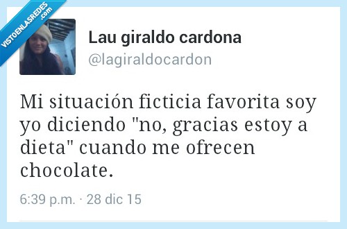 situación,ficticia,mentira,decir,gracias,dieta,ofrecer,ofrecen,chocolate