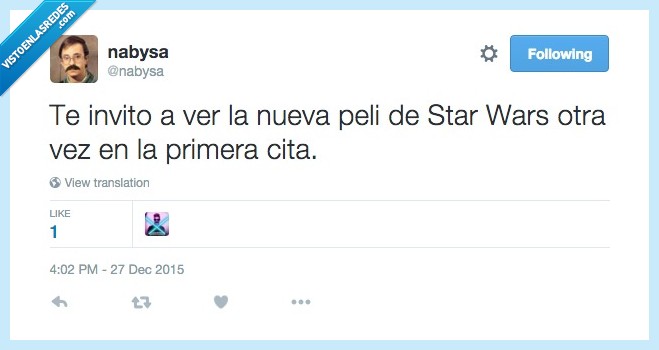 invitar,ver,pelicula,nueva,Star Wars,primera,cita,amor