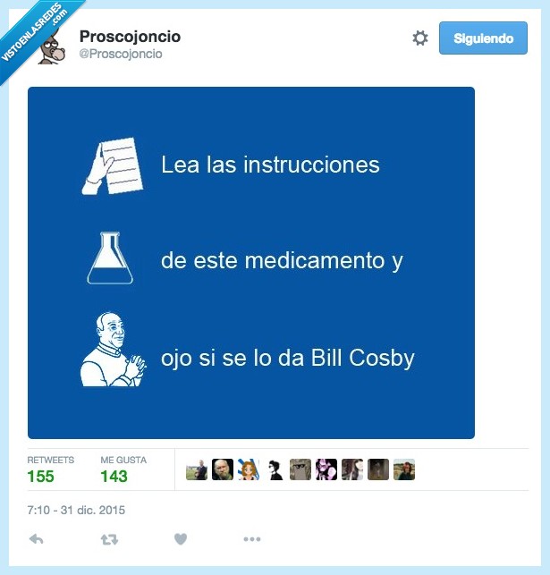 medicamento,leer,prospecto,farmadeutico,instrucciones,Bill Cosby
