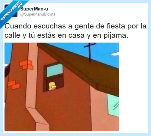 nochevieja,año nuevo,los simpsons,homer,fiesta,calle,pijama