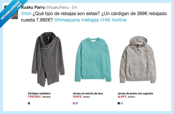 h&m,timo,rebajas,fallo,precio