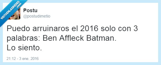 ben,affleck,batman,2016,superman,arruinar,palabra