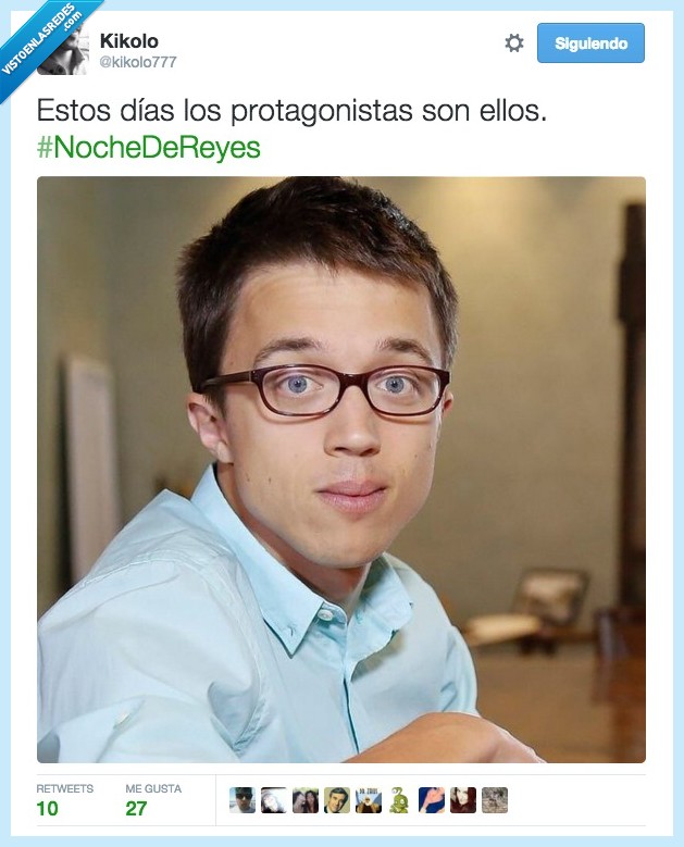 Iñigo,Errejón,niño,joven,Reyes,navidad,cabalgata,noche,ilusión