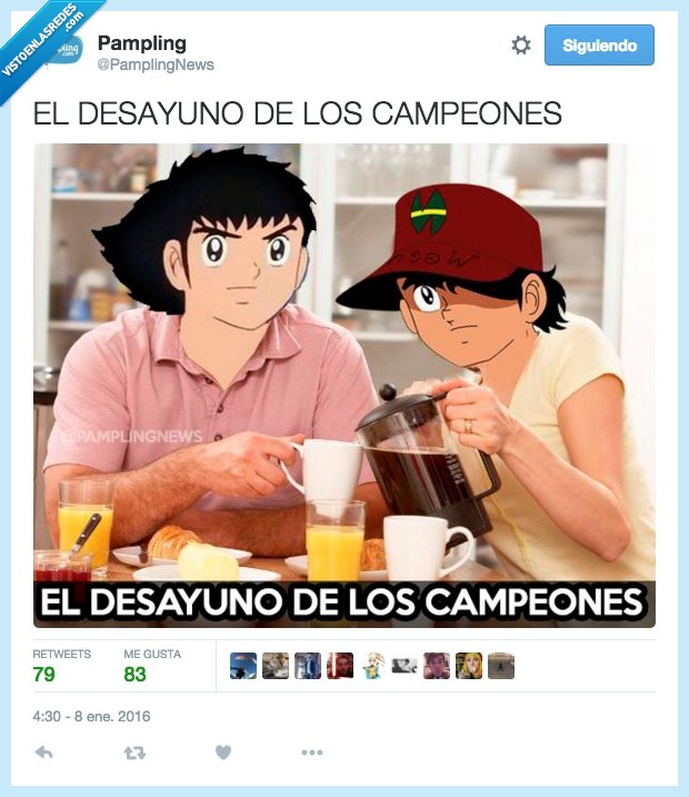 desayuno,campeones,supercampeones,oliver y benji,desayunar