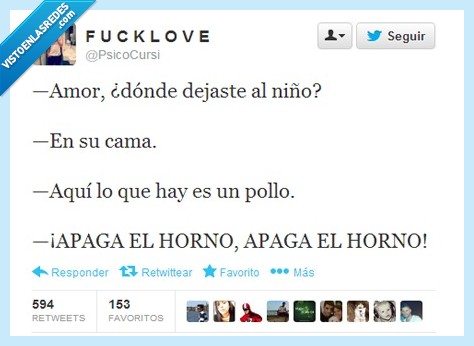 niño,horno,quemar,chiste malo,chiste,tweet