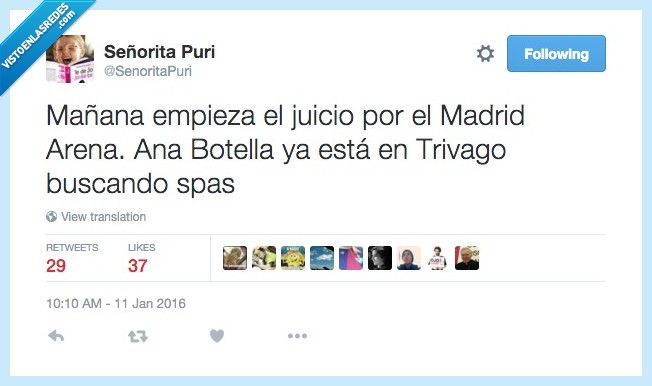 que me lo quitan de las mano,intereses,escurrir el bulto,ana botella,madrid arena