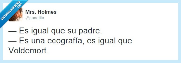 niño,pareja,amor,bebe,gracioso,ecografía,voldemort,parecido,clavadito,igual