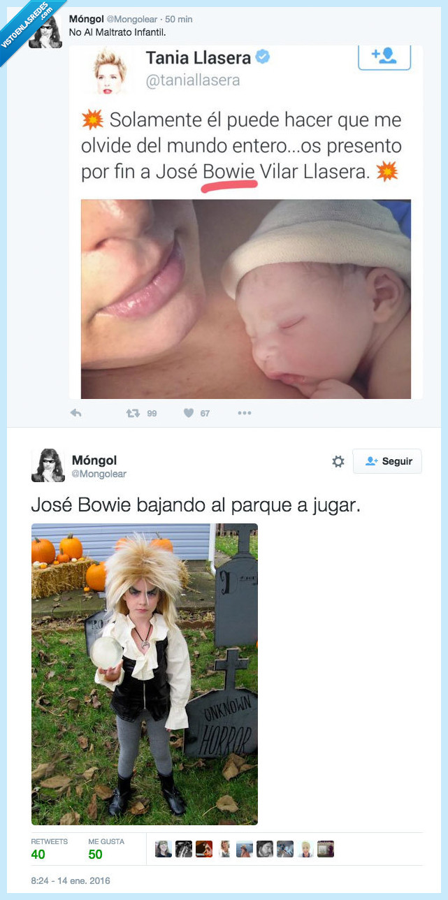 José Bowie,Pepe,Tania Llasera,bajar,jugar,dentro del laberinto,parque,hijo,bebé