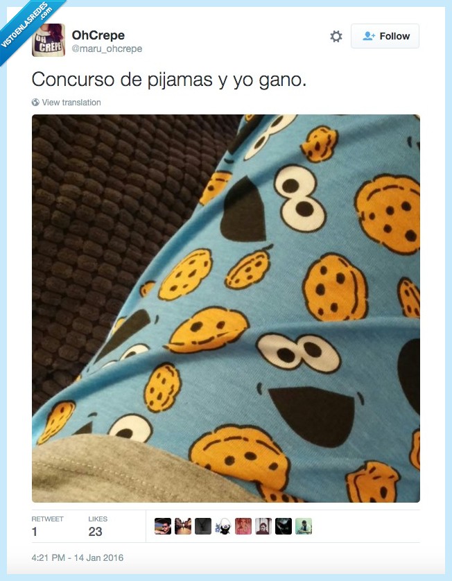 pijama,ganar,concurso,gano,cookie,monster,monstruo,galleta