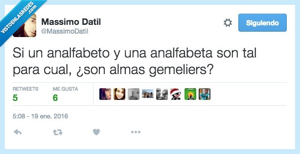 analfabeto,analfabeta,almas,gemelas,gemeliers